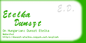 etelka dunszt business card